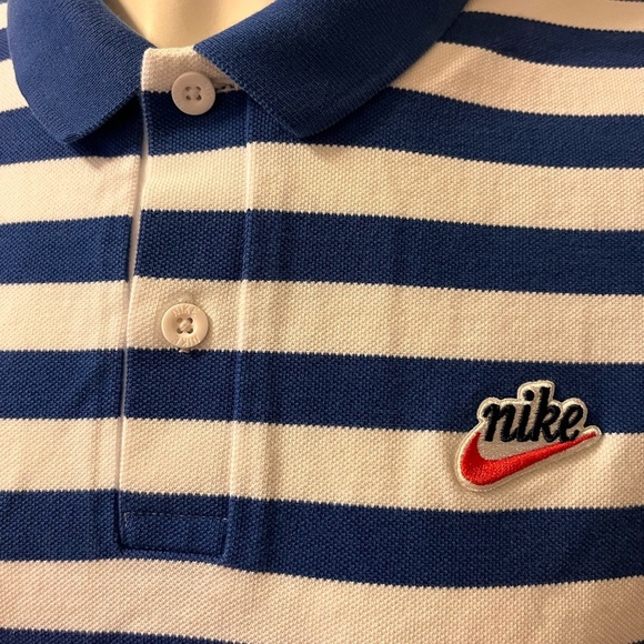 Mens Nike Sportswear Pique Polo Shirt Midnight Navy Size XL - Picture 3 of 8